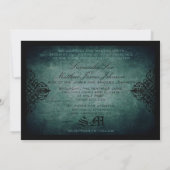 New Moon Wedding Invitation Card Kaart (Achterkant)