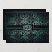 New Moon Wedding Invitation Card Kaart (Voorkant / Achterkant)