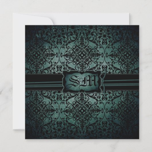 New Moon Wedding Invite Square Kaart (Voorkant)