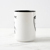 New Moral Army™ St. George & Dragon Logo Tweekleurige Koffiemok (Center)