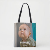 New mother mommy Personalized Minimal  Tote Bag (Voorkant)