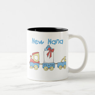 New Nana - Trein Tshirts en Gift Tweekleurige Koffiemok