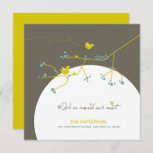 New Nest on Tree Home Moving Aankondiging (Voorkant / Achterkant)