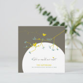 New Nest on Tree Home Moving Aankondiging (Staand voorkant)