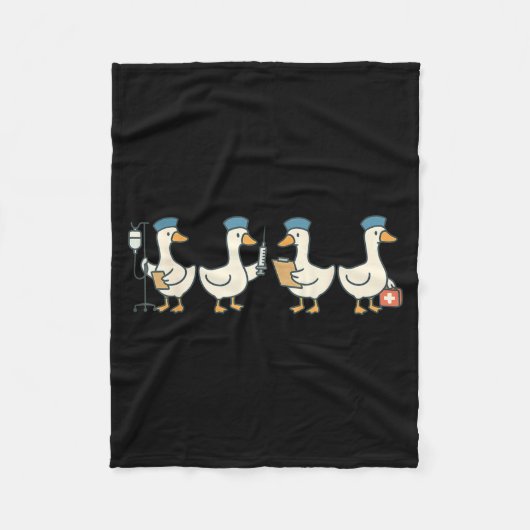 New nurse graduation goose school nursing  fleece deken (Voorkant)