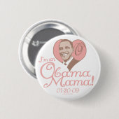 New Obama Mama 2009 Gear Ronde Button 5,7 Cm (Voorkant /achterkant)