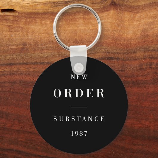 New Order Substance Baseball  Sleutelhanger (Voorkant)