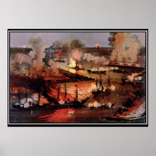 New Orleans 1862 Amerikaanse Burgeroorlog Poster