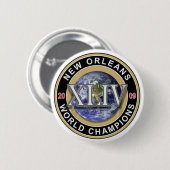 New Orleans 2009 World Champions Football Button (Voorkant /achterkant)
