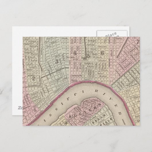 New Orleans 3 Briefkaart (Voorkant / Achterkant)