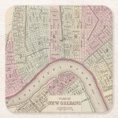 New Orleans 3 Kartonnen Onderzetters (Voorkant)