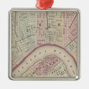 New Orleans 3 Metalen Ornament