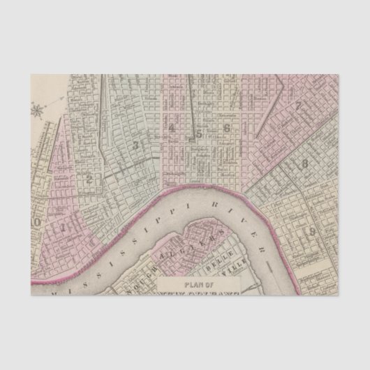 New Orleans 3 Tissuepapier (Voorkant)