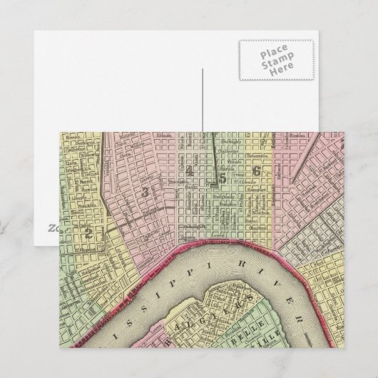 New Orleans 4 Briefkaart (Voorkant / Achterkant)