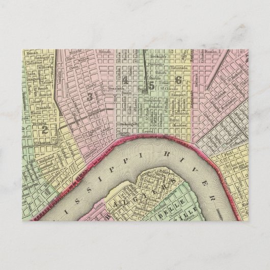 New Orleans 4 Briefkaart (Voorkant)