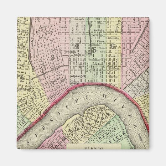 New Orleans 4 Magneet (Voorkant)