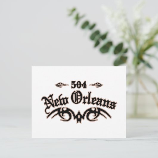 New Orleans 504 Briefkaart (Staand voorkant)