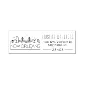 New Orleans | Aangepast zelfinkend stempel voor ad (Design)