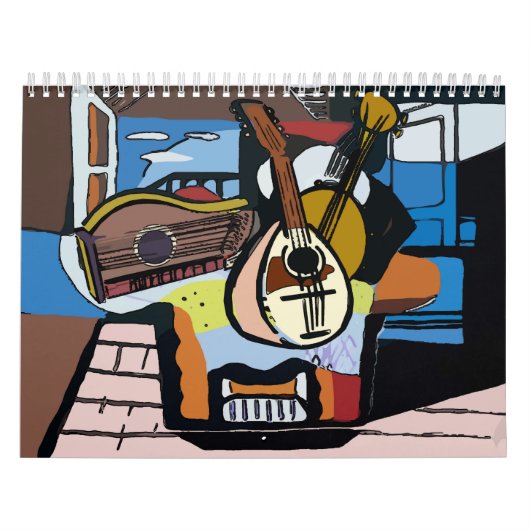 New Orleans Abstracte kunst Kalender (Hoes)