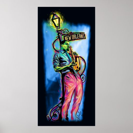 "New Orleans after Dark" Poster (Voorkant)