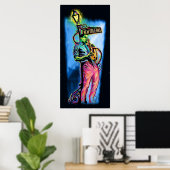 "New Orleans after Dark" Poster (Thuiskantoor)