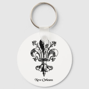 New Orleans Antiek Fleur de lis Sleutelhanger