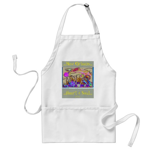 New Orleans Aprons Standaard Schort (Voorkant)