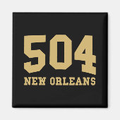 New Orleans Area Code 504 - Hometown Pride - Clic  Magneet (Voorkant)