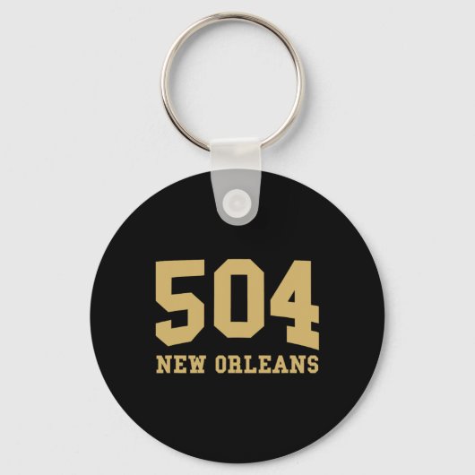 New Orleans Area Code 504 - Hometown Pride - Clic Sleutelhanger (Voorkant)