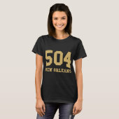 New Orleans Area Code 504 - Hometown Pride - Clic T-shirt (Voorkant volledig)
