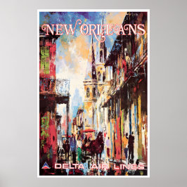 New Orleans Art Delta Reisposter Jack Laycox Poster