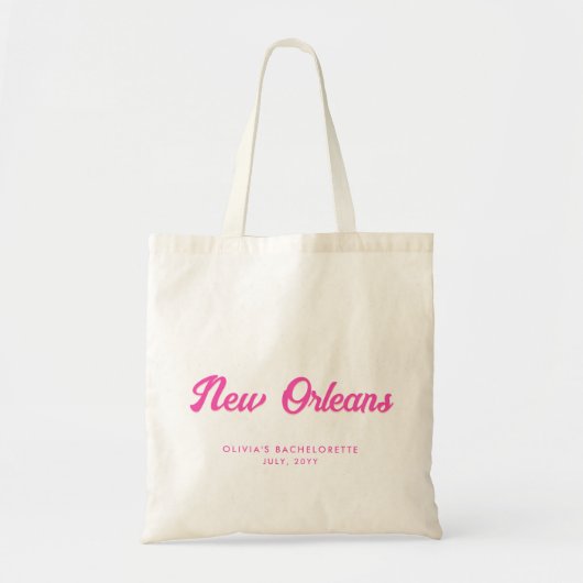 New Orleans Bachelorette Party Gepersonaliseerd Ta Tote Bag (Voorkant)