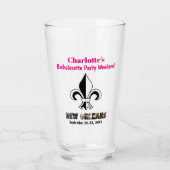 New Orleans Bachelorette Party Girls Trip Beer Glas (Voorkant)