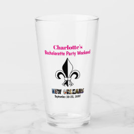 New Orleans Bachelorette Party Girls Trip Beer Glas