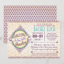 New Orleans Bachelorette Party Invitation Kaart