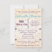 New Orleans Bachelorette Party Invitation Kaart (Achterkant)