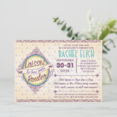 New Orleans Bachelorette Party Invitation Kaart (Staand voorkant)