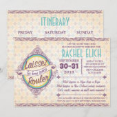 New Orleans Bachelorette Party Invitation Kaart (Voorkant / Achterkant)