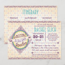 New Orleans Bachelorette Party Invitation Kaart