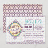New Orleans Bachelorette Party Invitation Kaart (Voorkant / Achterkant)