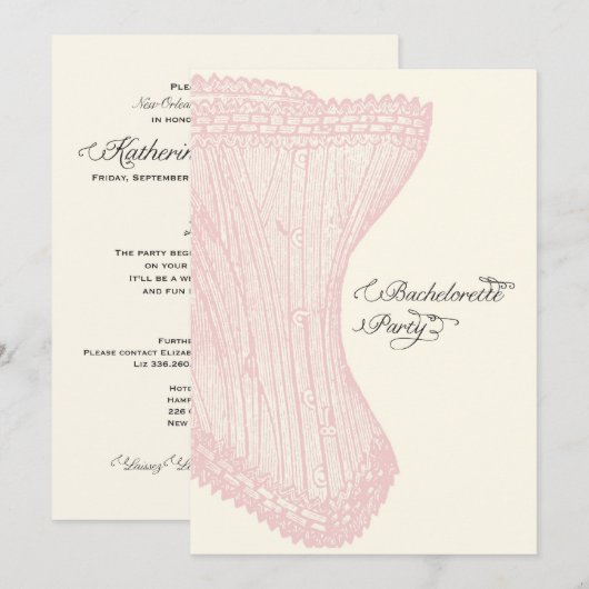 New Orleans Bachelorette Party Kaart (Voorkant / Achterkant)