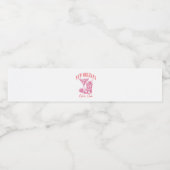 New Orleans Bachelorette Roze Franse wijk Waterfles Etiket (Enkel label)
