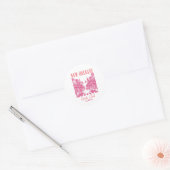 New Orleans Bachelorette roze Ronde Sticker (Envelop)