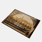 New Orleans Balcony Vintage Image Deurmat (Schuin)