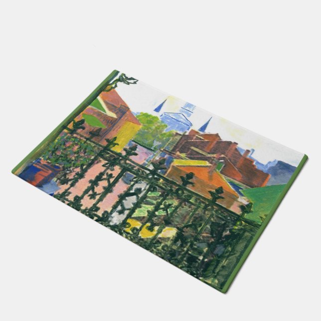 New Orleans Balkon, met kerk Deurmat (Schuin)