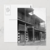 New Orleans Barbershop, 1930 Briefkaart (Voorkant / Achterkant)