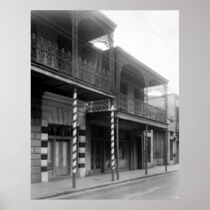 New Orleans Barbershop, 1930 Poster