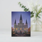 New Orleans, Basiliek van de Kathedraal van LA, Ja Briefkaart (Staand voorkant)