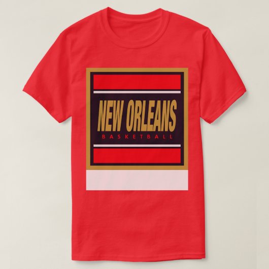 New Orleans basketbal T-shirt (Design voorkant)