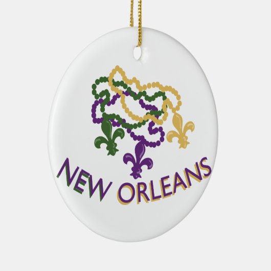New Orleans Beads Keramisch Ornament (Rechts)
